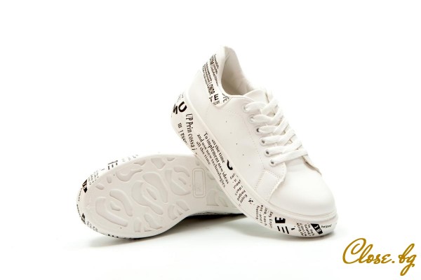 Дамски спортни обувки Delia бели