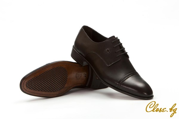 Мъжки официални обувки Silviyo черни thumb
