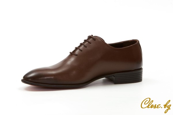 Мъжки официални обувки Klemo кафяви thumb