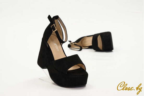 Дамски сандали на платформа Opal черни