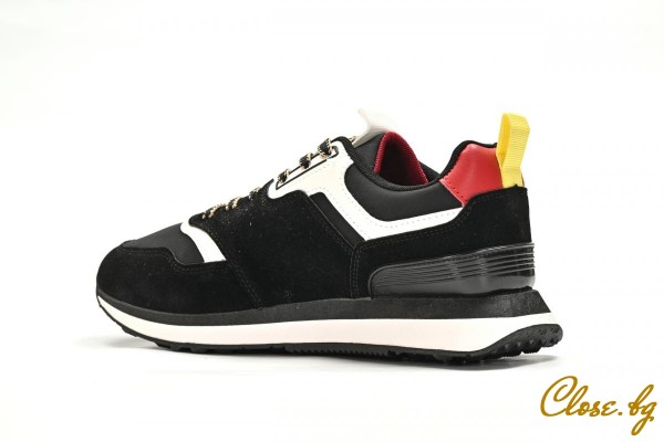 Мъжки спортни обувки  Vigo черни с червено thumb