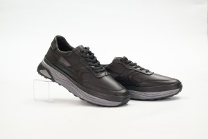 Мъжки ежедневни обувки Aleno черни със сиво
