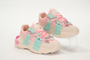 Дамски спортни обувки Capera розови с мента