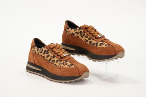 Дамски ежедневни обувки Lea кафяви с леопард