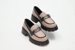 Дамски ежедневни обувки Teressa бежови с черно