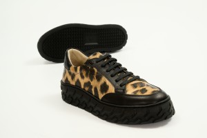 Дамски ежедневни обувки Berina черни с леопард