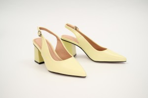 Дамски обувки на ток Baleta жълти