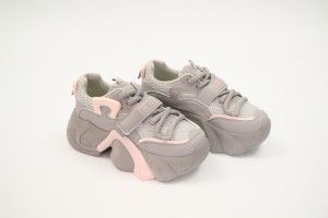 Дамски спортни обувки Damina сиви с розово