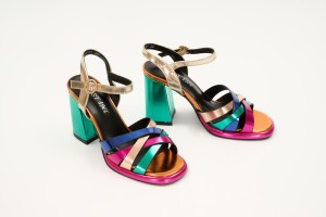 Дамски сандали на ток Alegra многоцветни