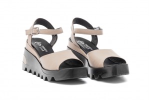 Дамски сандали на платформа Aksiniya тъмнобежови