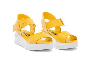Дамски ежедневни сандали Aliyane жълти