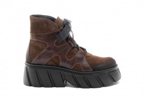 Дамски ежедневни боти Elsy кафяви 1