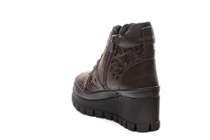 Дамски боти на платформа Loreanna кафяви 2