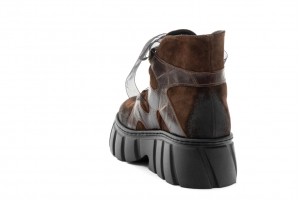 Дамски ежедневни боти Elsy кафяви 2