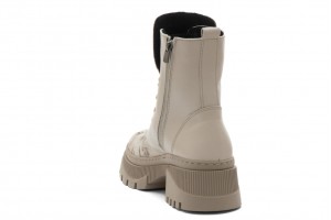 Дамски ежедневни боти Saliya бежови с принт орхидея 2