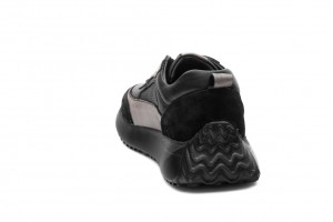 Дамски ежедневни обувки Albina черни с графит 2