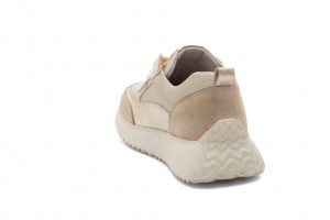 Дамски ежедневни обувки Albina бежови със златно 2