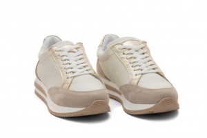 Дамски ежедневни обувки Ponchi бежови със златно