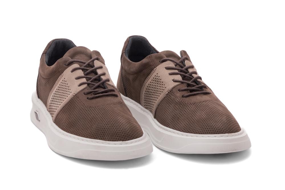 Мъжки ежедневни обувки Nikolo кафяви с бежово