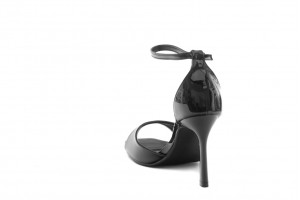 Дамски сандали на ток Elia черни 2