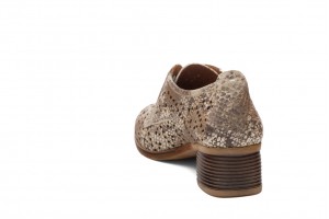 Дамски обувки на ток Karella бежови с принт 2